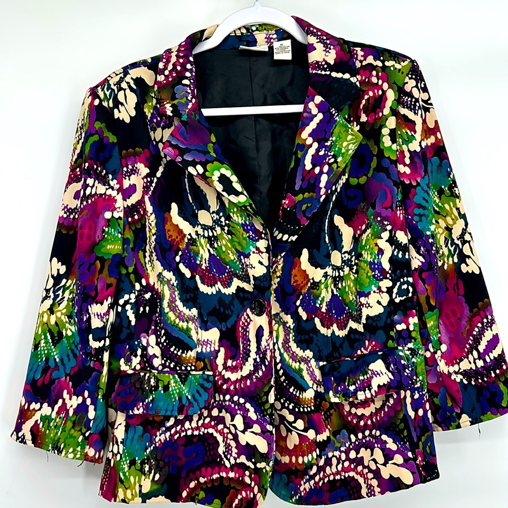 Funky Bold Colorful  Retro Blazer